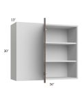 Milan Cafe 36x30 Blind Corner Wall Cabinet