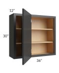 Vienna Black 36x30 Blind Corner Wall Cabinet