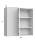 Milan White Gloss 36x36 Blind Corner Wall Cabinet