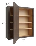 Vienna Kona Brown 36x36 Blind Corner Wall Cabinet