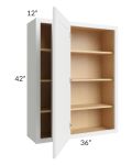 Stratus White 36x42 Blind Corner Wall Cabinet