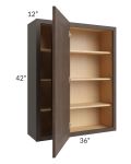 Tuscan Kona Brown 36x42 Blind Corner Wall Cabinet