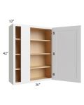 Vail White Shaker 30x42 Blind Wall Cabinet