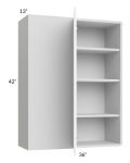 Milan White Matte 36x42 Blind Corner Wall Cabinet