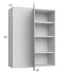 Milan Grey Gloss 36x42 Blind Corner Wall Cabinet