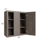 Natural Grey Shaker 30x30 Blind Wall Cabinet