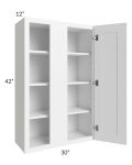 Aspen White Shaker 30x42 Blind Wall Cabinet