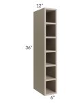 Tuscan Oyster 6x36 Wine Cube Cabinet