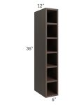 Vienna Kona Brown 6x36 Wine Cube Cabinet