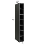 Midtown Black Shaker 6x42 Wine Cube Cabinet