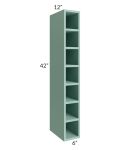 Midtown Mint Green Shaker 6x42 Wine Cube Cabinet