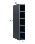 Midtown Blue Shaker 6x30 Wine Cube Cabinet
