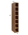 Artisan Walnut Shaker 6x42 Wall Cube Cabinet
