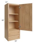 Midtown Timber Shaker 18x48x15 Wall Cabinet with Drawers
