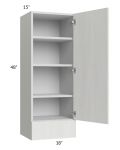 Milan Cream 18x48x15 Wall Cabinet with Drawers