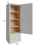 Tuscan Painted Grey 18x54x15 Wall Cabinet with Drawers