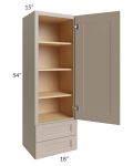 Tuscan Oyster 18x54x15 Wall Cabinet with Drawers