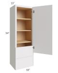 Vienna Cloud 18x54x15 Wall Cabinet with Drawers