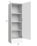 Milan White Matte 18x60x15 Wall Cabinet with Drawers