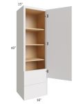 Vienna Cloud 18x60x15 Wall Cabinet with Drawers