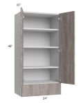 Milan Hazel 24x48x15 Wall Cabinet with Drawers