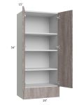 Milan Hazel 24x54x15 Wall Cabinet with Drawers