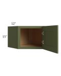 Midtown Hunter Green Shaker 24x15 Diagonal Corner Wall Cabinet