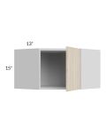 Milan Natural 24x15 Diagonal Corner Wall Cabinet