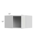 Milan Cream 24x15 Diagonal Corner Wall Cabinet