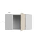 Milan Natural 24x18 Diagonal Corner Wall Cabinet