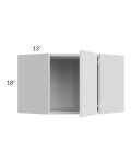 Milan Cream 24x18 Diagonal Corner Wall Cabinet