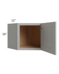 Charlotte Grey 24x18 Wall Diagonal Corner Cabinet 