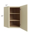 Casselton Ivory 24x30 Wall Diagonal Corner Cabinet