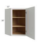 Stratus White 24x30 Diagonal Corner Wall Cabinet