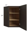 Southport Espresso Shaker 24x30 Wall Diagonal Corner Cabinet