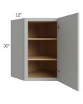 Tuscan Painted Grey 24x30 Diagonal Corner Wall Cabinet