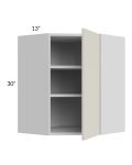Milan Beige Matte 24x30 Diagonal Corner Wall Cabinet