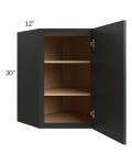 Vienna Black 24x30 Diagonal Corner Wall Cabinet