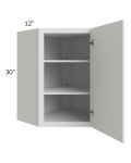Portland White 24x30 Wall Diagonal Corner Cabinet