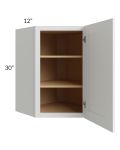 Bayville White 24x30 Diagonal Corner Wall Cabinet