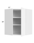 Venetian White Matte 24x30 Wall Diagonal Corner Cabinet