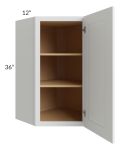 Southport White Shaker 24x36 Wall Diagonal Corner Cabinet