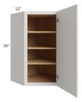 Tuscan Cloud 24x36 Diagonal Corner Wall Cabinet