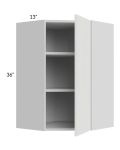 Milan Cream 24x36 Diagonal Corner Wall Cabinet