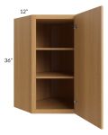 Portland Sand 24x36 Wall Diagonal Corner Cabinet 
