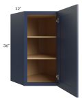 Bayville Blue 24x36 Diagonal Corner Wall Cabinet
