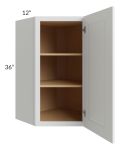 Charlotte White 24x36 Wall Diagonal Corner Cabinet