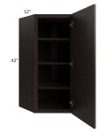 Brazilian Shaker 24x42 Wall Diagonal Corner Cabinet