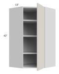 Milan Beige Matte 24x42 Diagonal Corner Wall Cabinet