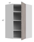 Milan Hazel 24x42 Diagonal Corner Wall Cabinet